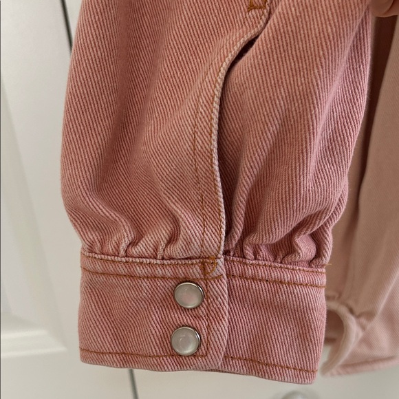 Blue B Pink Ruffled Jean Jacket - Picture 7 of 8